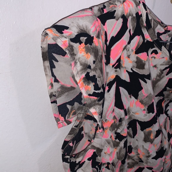 4/$20 B*Jewel pink grey and black brown orange 🍊 crop top with back zipper-S/M - Picture 5 of 8